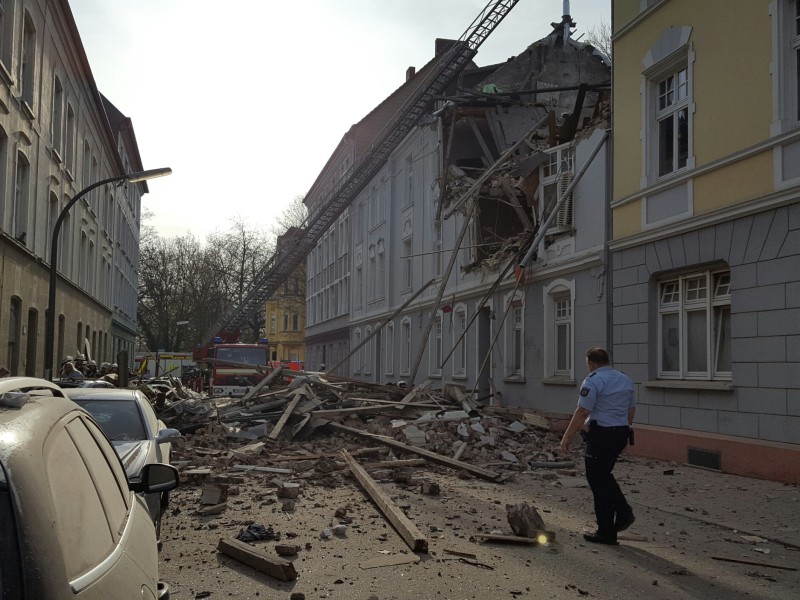 Die Explosion ereignete sich am Freitagmorgen.