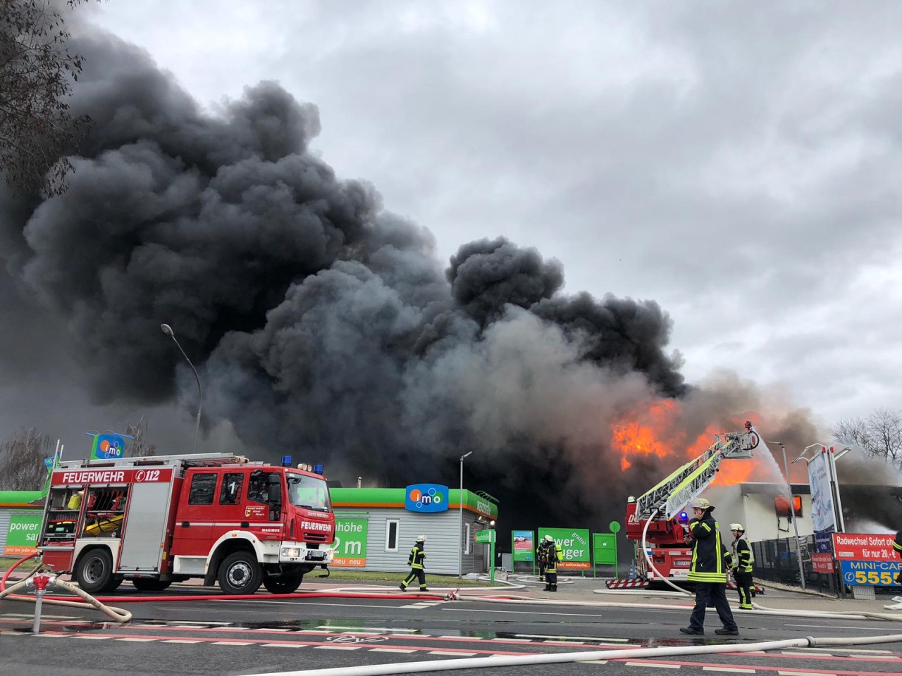 Großbrand in Moers.