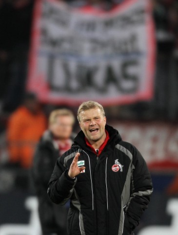 Trainer Frank Schaefer freute sich über den ersten Kölner Heimsieg gegen den FC Bayern seit 1995.