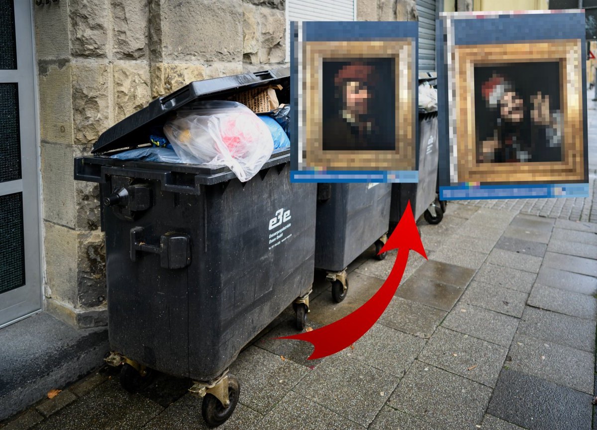 A7: Mann findet Ölgemälde in Müllcontainer