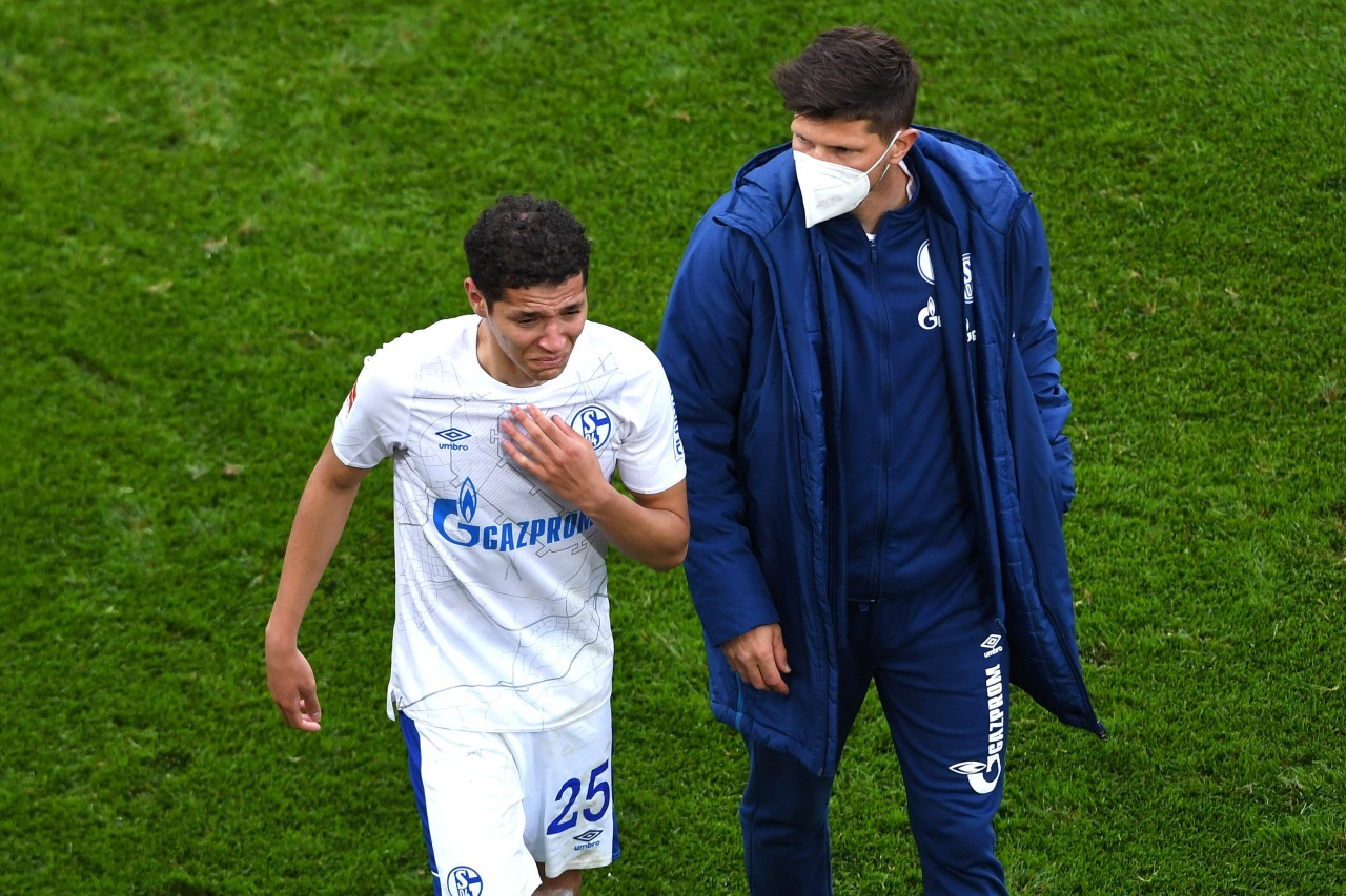 Amine Harit brach bei seinem letzten Spiel im Trikot des FC Schalke 04 in Tränen aus.