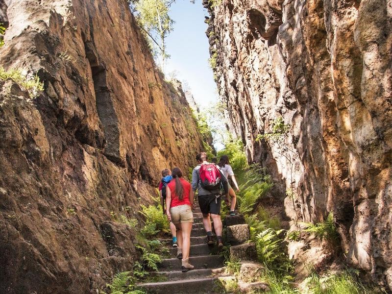 Attraktive Wanderwege: Das Zittauer Gebirge wird häufig als kleinstes Gebirge Deutschlands bezeichnet.