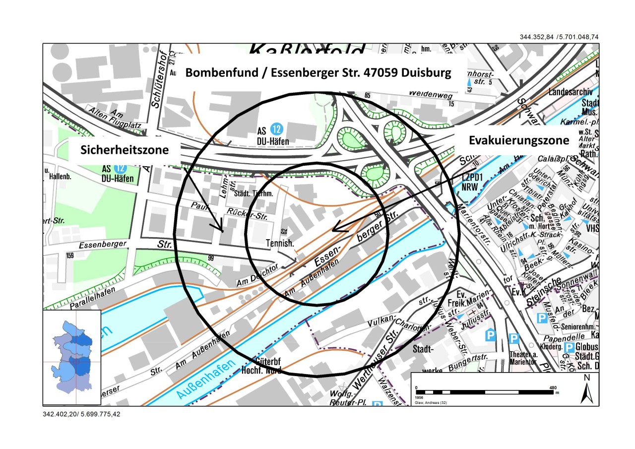 Menschen in der Evakuierungs- und Sicherheitszone müssen während der Sprengung der Bombe einiges beachten. 