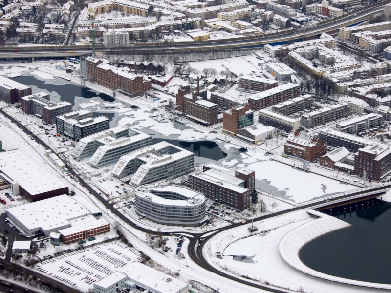 Der Innenhafen im Winter.