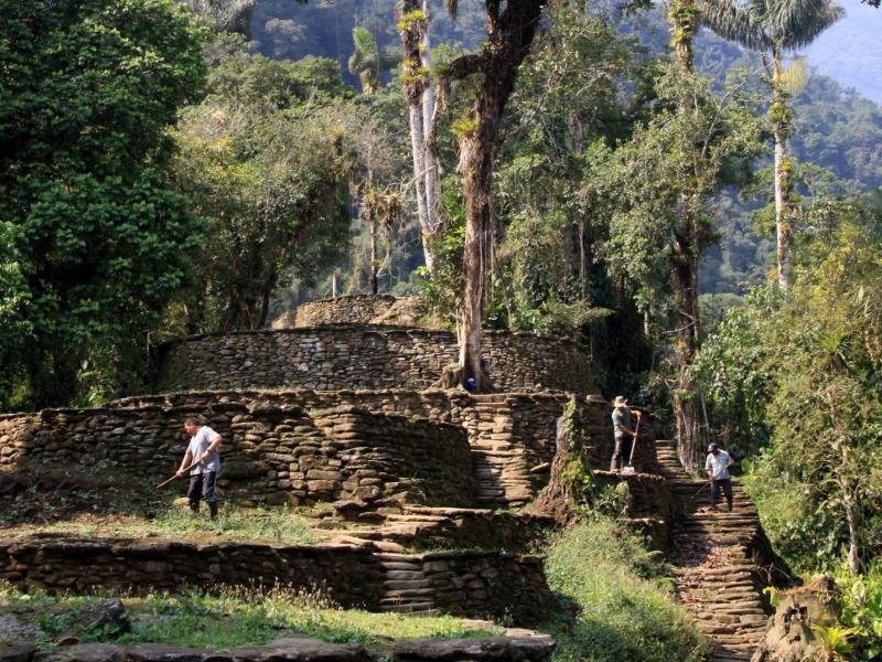 Die alte Ruinenstadt Teyuna der Tairona-Indianer wurde vor 1500 Jahren gegründet.