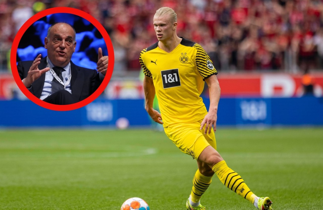 LaLiga-Chef Javier Tebas ist sich sicher, dass Erling Haaland kommende Saison bei einem Top-Klub unterzeichnen wird.