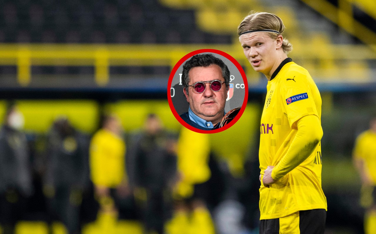 Erling Haalands Berater Mino Raiola hofft weiterhin auf einen Transfer.