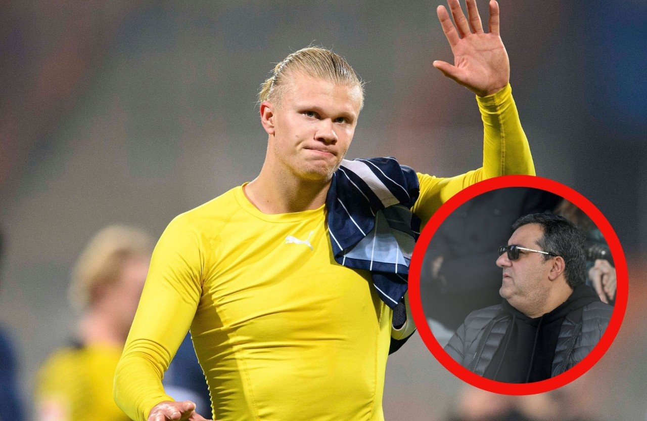 Wohin wechselt Erling Haaland nächste Saison? Sein Berater Mino Raiola traf sich währenddessen mit einem Topklub.