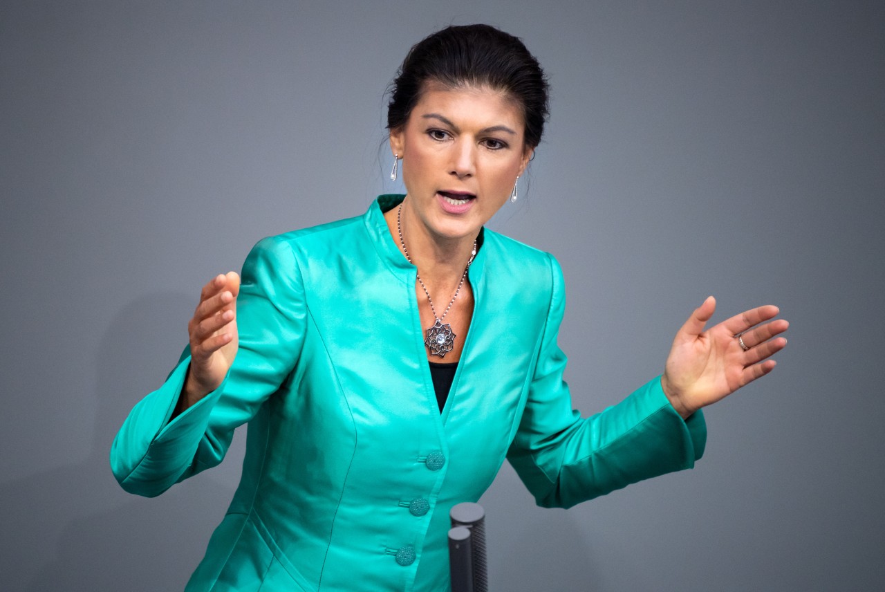 Sahra Wagenknecht im Bundestag: Ihr Mandat will sie behalten. 