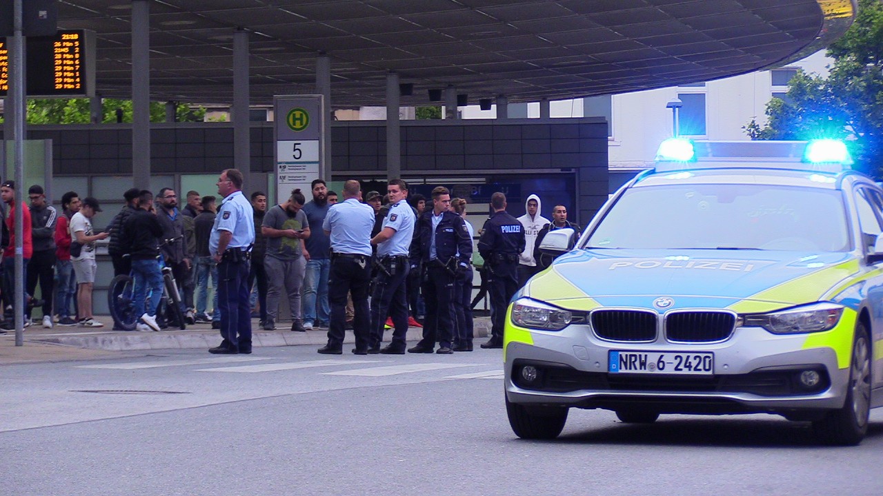 Die Polizisten konnten die Situation schnell beruhigen. 