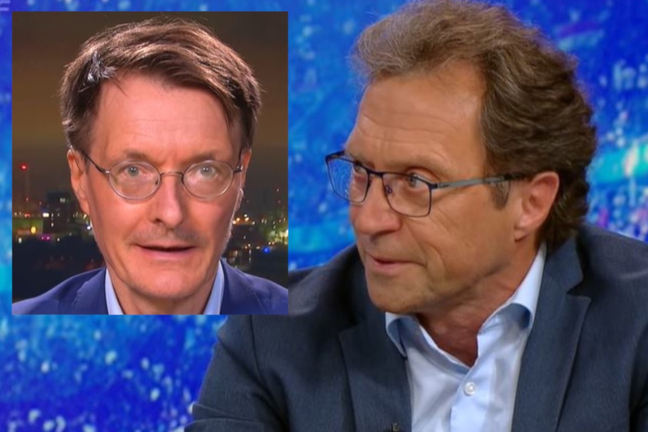 Experten-Duell bei Maybrit Illner: Gerhard Scheuch (im Studio) und Karl Lauterbach (zugeschaltet). 