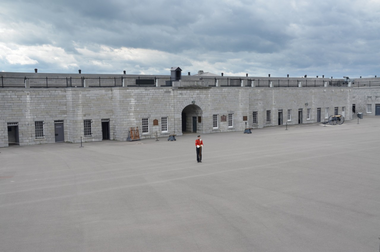 Der Exerzierplatz im Fort Henry in Kanada.