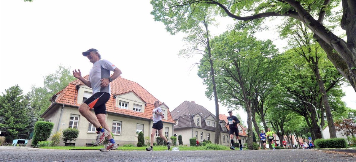 Marathon durch die Gartenstadt Welheim in Bottrop