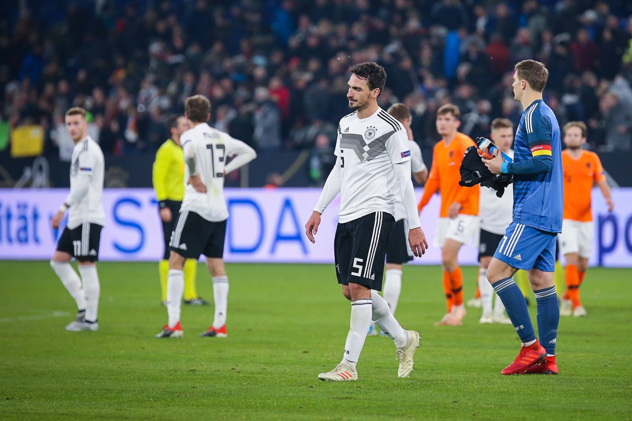 Mats Hummels in seinem letzten Länderspiel 2018 gegen Niederlande.