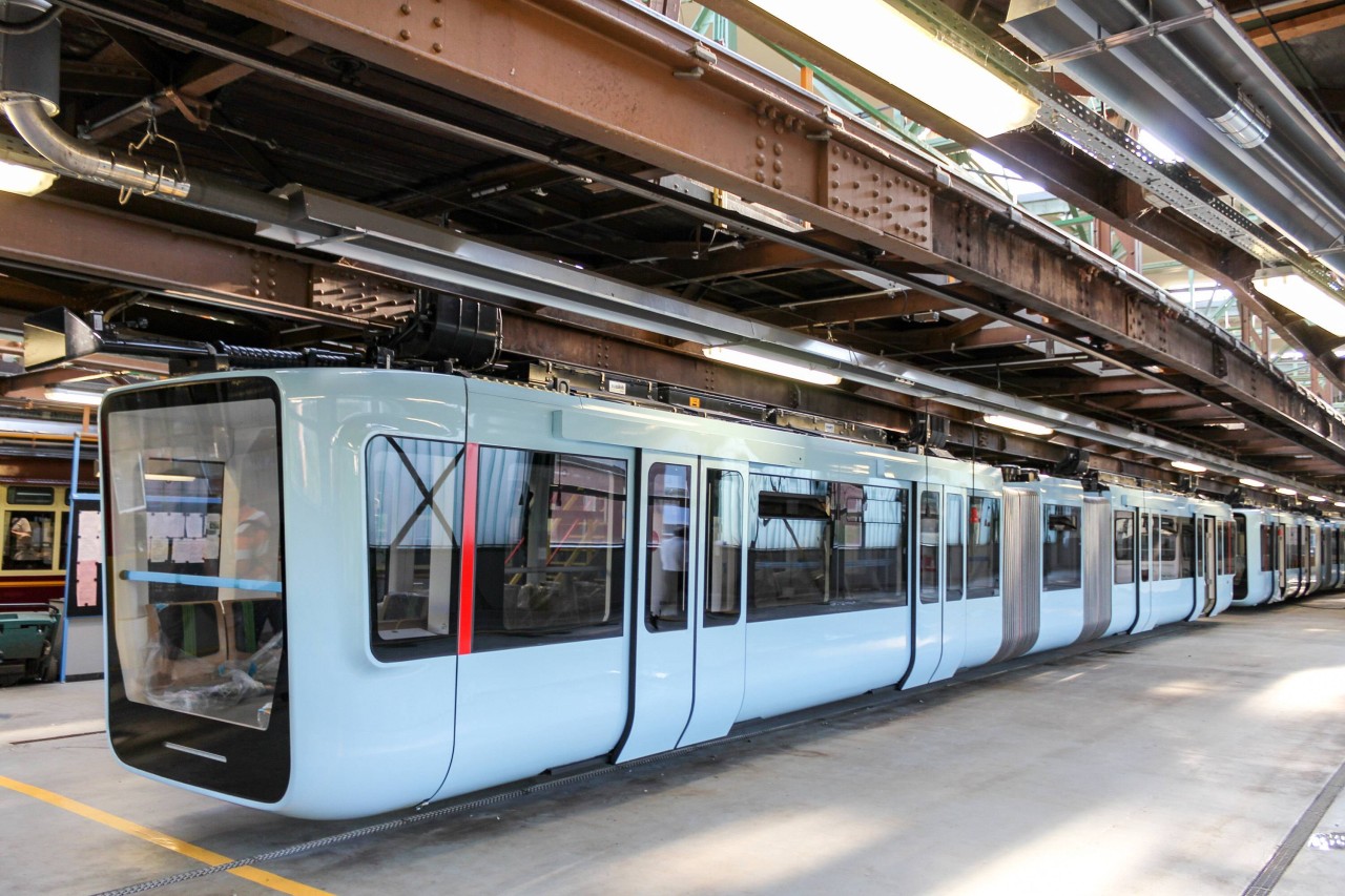 NRW: So sieht die neueste Generation der Schwebebahn-Waggons aus.