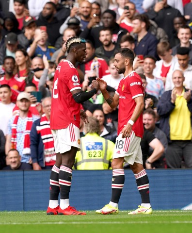 Die überragenden Spieler beim United-Sieg: Pogba und Bruno Fernandes.