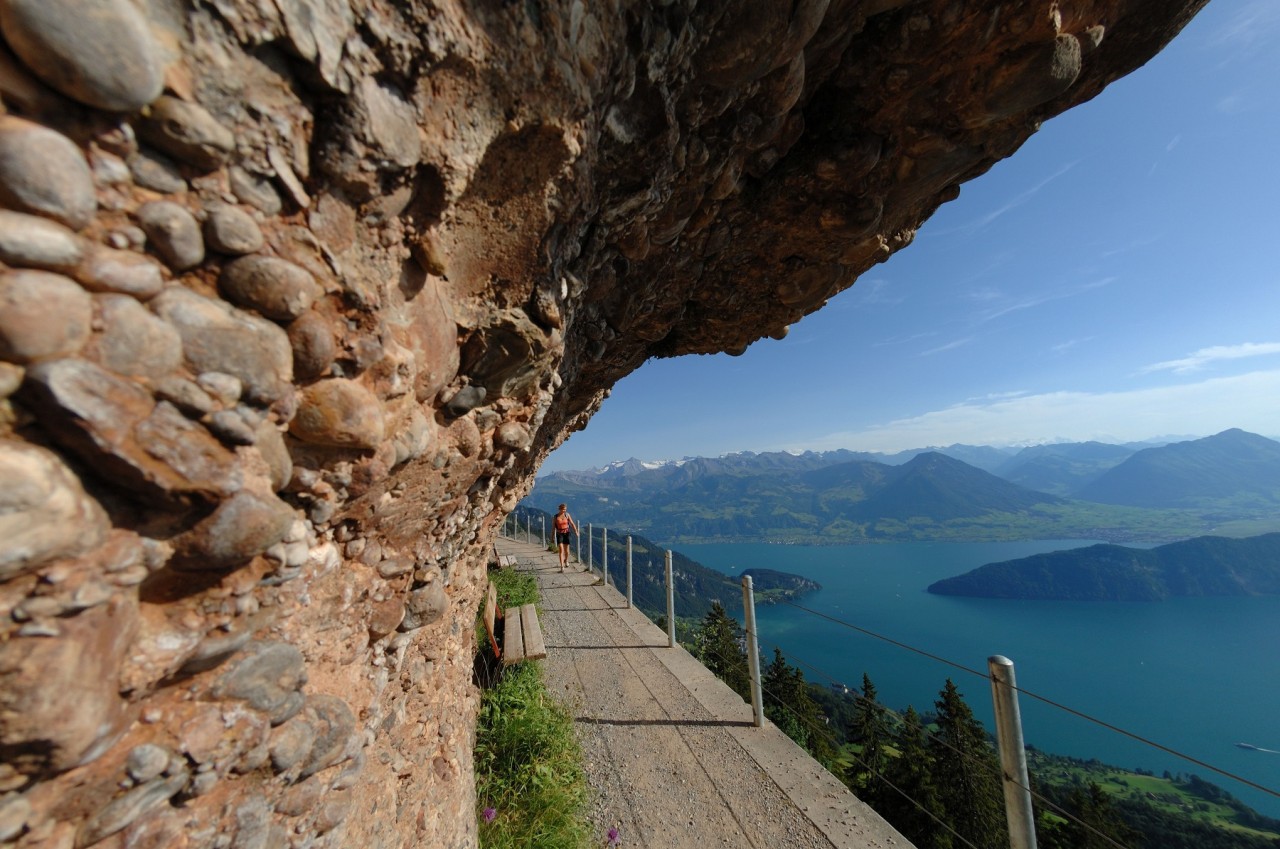 Auf der Rigi gibt es wunderschöne Panoramawanderwege. 