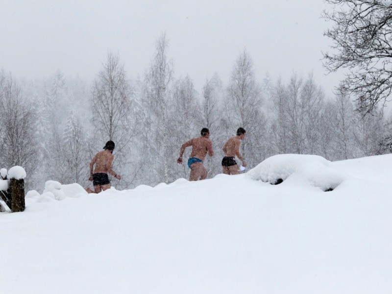 Rund 600 Menschen haben am Sonntag am vierten Europäischen Sauna-Marathon in Estland teilgenommen. 