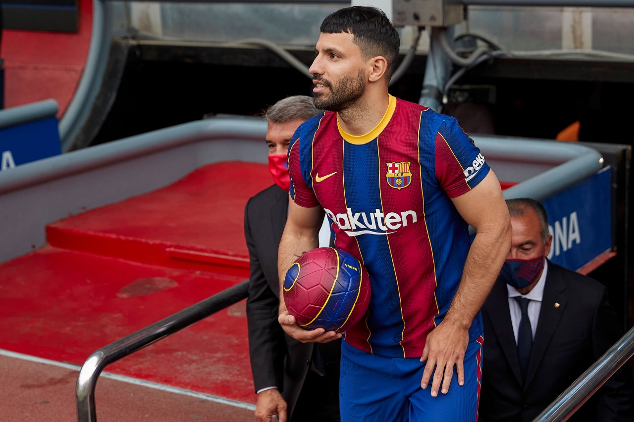 Sergio Aguero wechselte von Manchester City zum FC Barcelona.