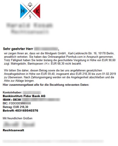 So sieht die Mail aus.