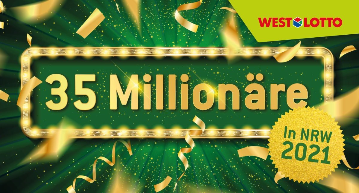 WestLotto - 35 Millionaere in NRW 2021