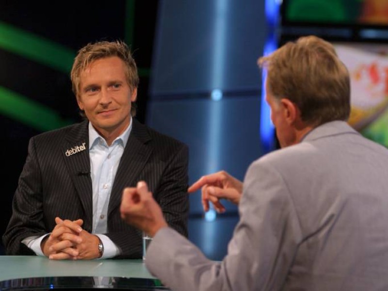 ...als Gast von Wolf-Dieter Poschmann im ZDF-Sportstudio...