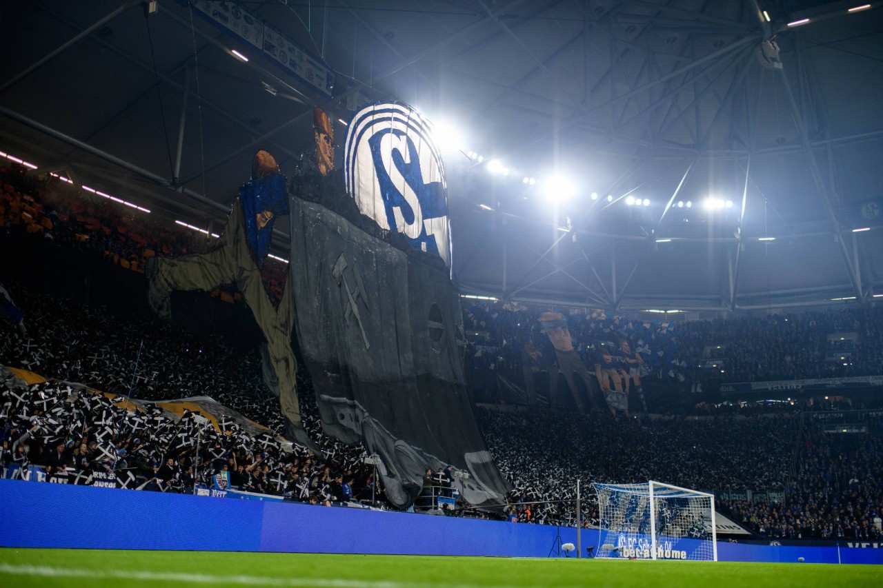 Aufwendige Choreo der Schalker Fans!