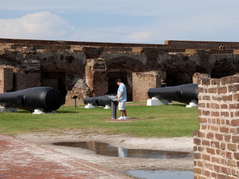 Wo der Bürgerkrieg begann: Fort Sumter im Hafen von Charleston.