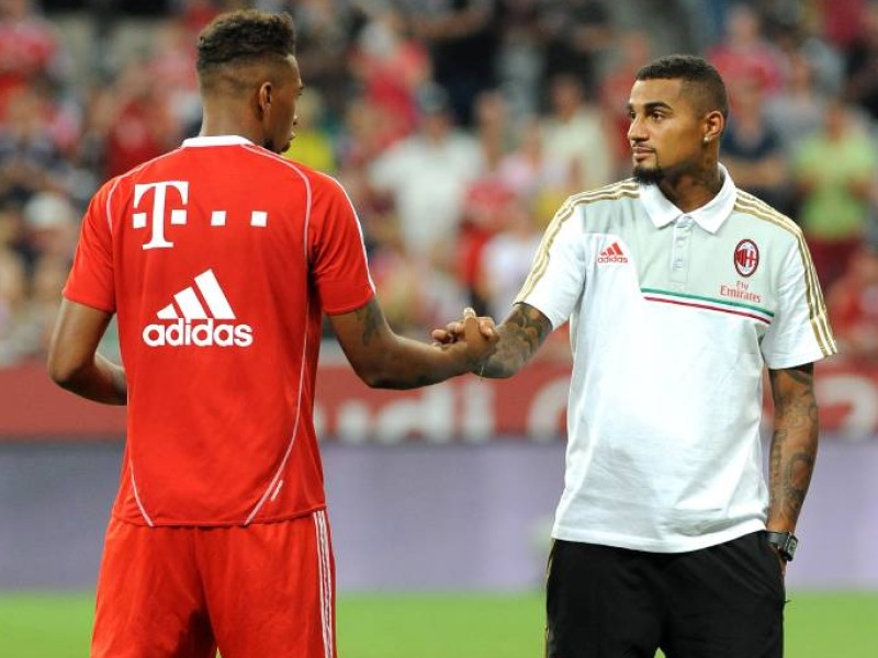 Kevin-Prince Boateng - im Bild mit Halbbruder Jerome von Bayern München.