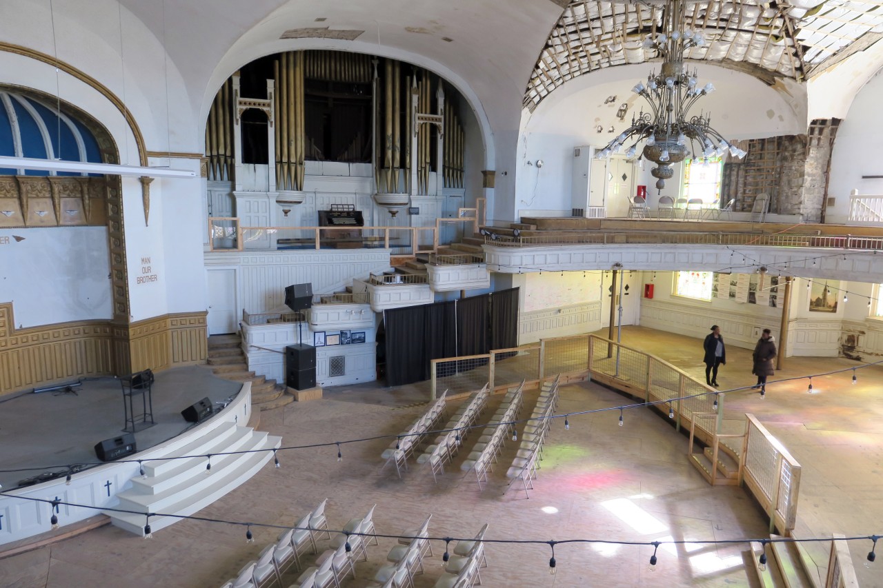 Nach 20 Jahren ohne Nutzung läuft eine große Sanierung: Der Clayborn Temple in Memphis war 1968 das Zentrum des Müllarbeiterstreiks, der Martin Luther King in die Stadt geführt hatte.