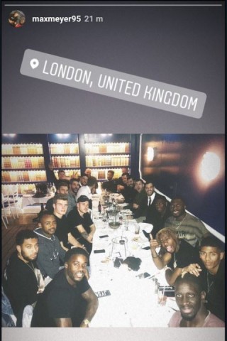 Max Meyer veröffentlichte das Foto in einer Instagram-Story.