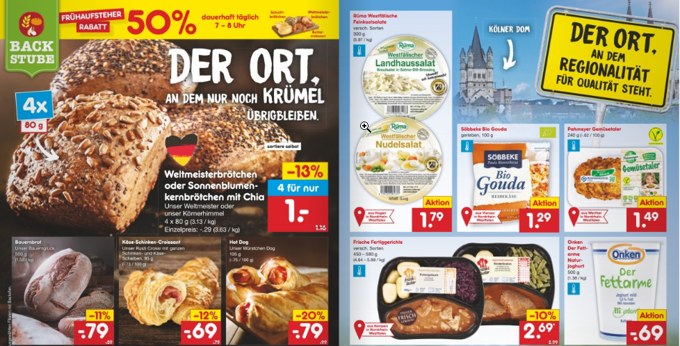 Netto in NRW verwechselte den Kölner Dom. Kann ja mal passieren...