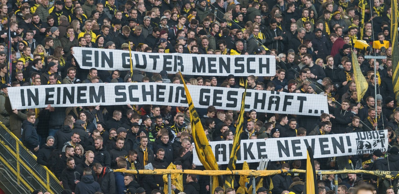 Zum Abschied von Neven Subotic ließen die Jubos wissen: "Ein guter Mensch in einem scheiß Geschäft. Danke Neven!"