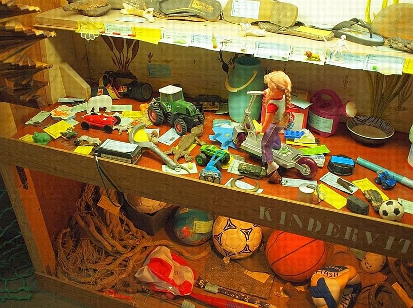 Im "Jutters Muzeeum" gibt es auch von Kindern zurückgelassenes Spielzeug zu sehen.