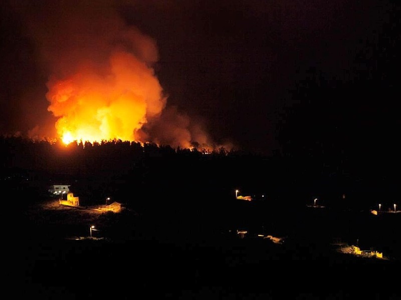 Waldbrand auf Teneriffa.