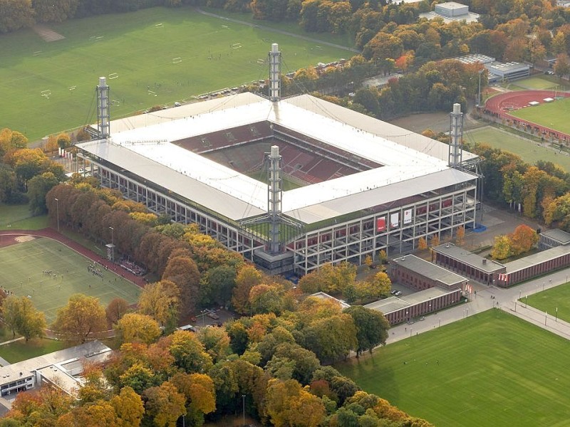 Luftbild, ReviuerEnergieStadion, 1.FC Koeln, Rhein-Energie-Stadion, 2.Bundesliga,  Koeln, Rheinland, Nordrhein-Westfalen, Deutschland, Europa