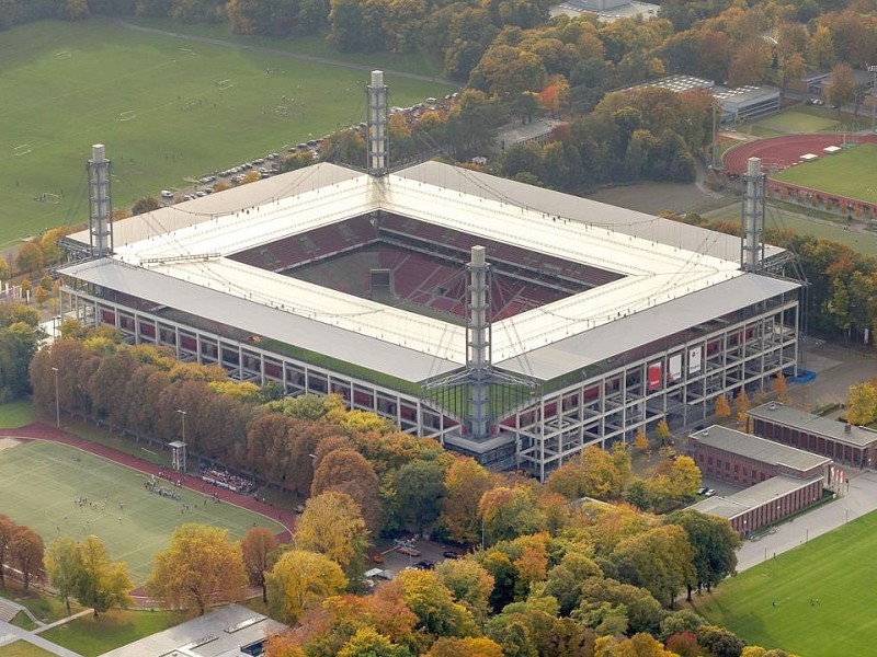 Luftbild, ReviuerEnergieStadion, 1.FC Koeln, Rhein-Energie-Stadion, 2.Bundesliga,  Koeln, Rheinland, Nordrhein-Westfalen, Deutschland, Europa