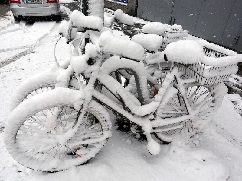 Auch in Düsseldorf schneite es am Freitag. Foto: Stefan Arend / WAZ Fotopool