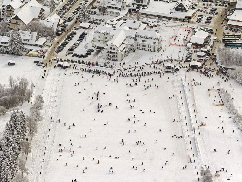 Der Übungshang Winterberg-Mitte.