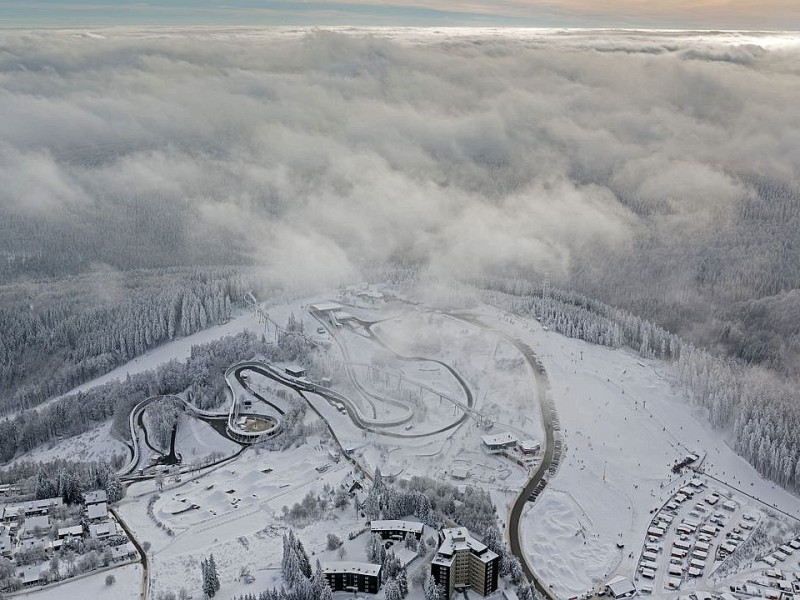 Die Bobbahn in Winterberg.