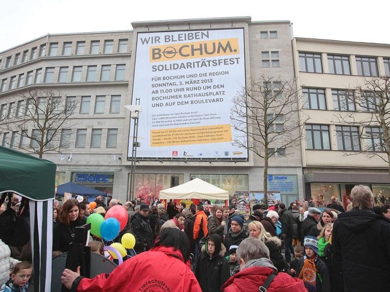 Solidaritätsfest für Opel Bochum.