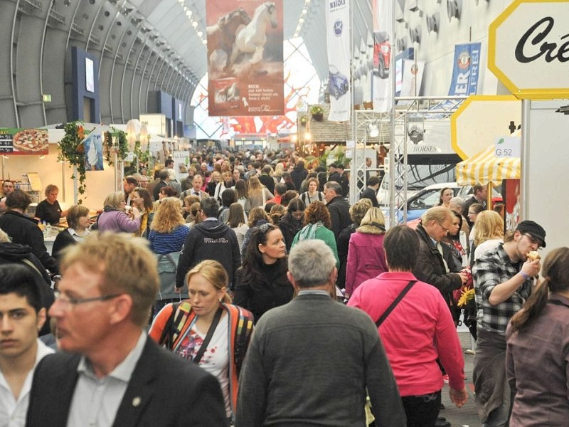 Am Samstag, den 16. März 2013 findet in der Messe Essen die weltgrößte Pferdemesse - Equitana statt.Foto: Alexandra Roth/ WAZ FotoPool