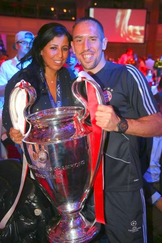 Franck Ribery und Wahiba Belhami