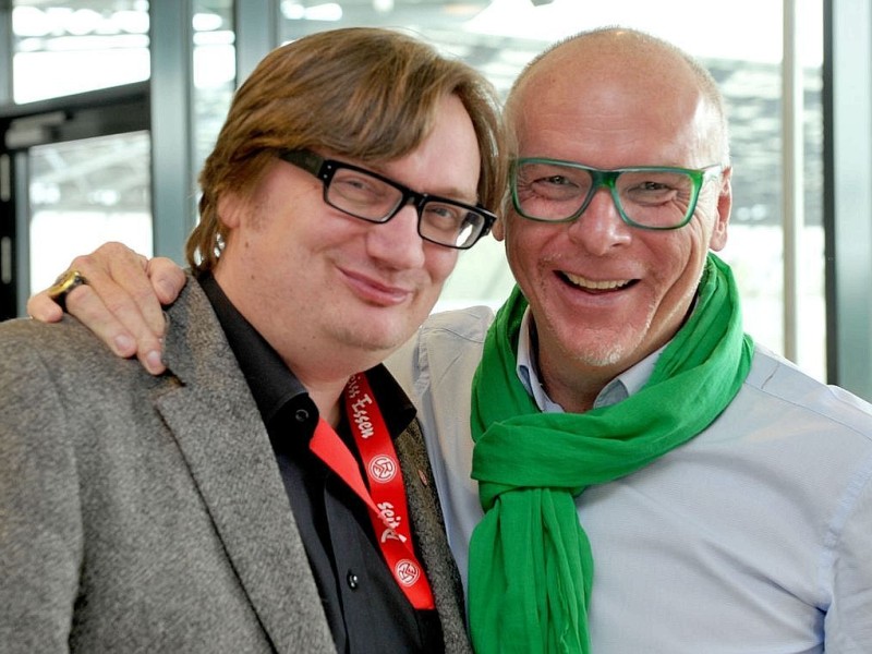 Freddy Fischer mit RWE-Chef Michael Welling.