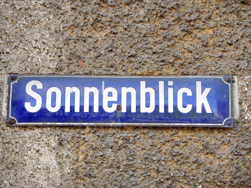 Auch viele Straßennamen passen zur Idylle.