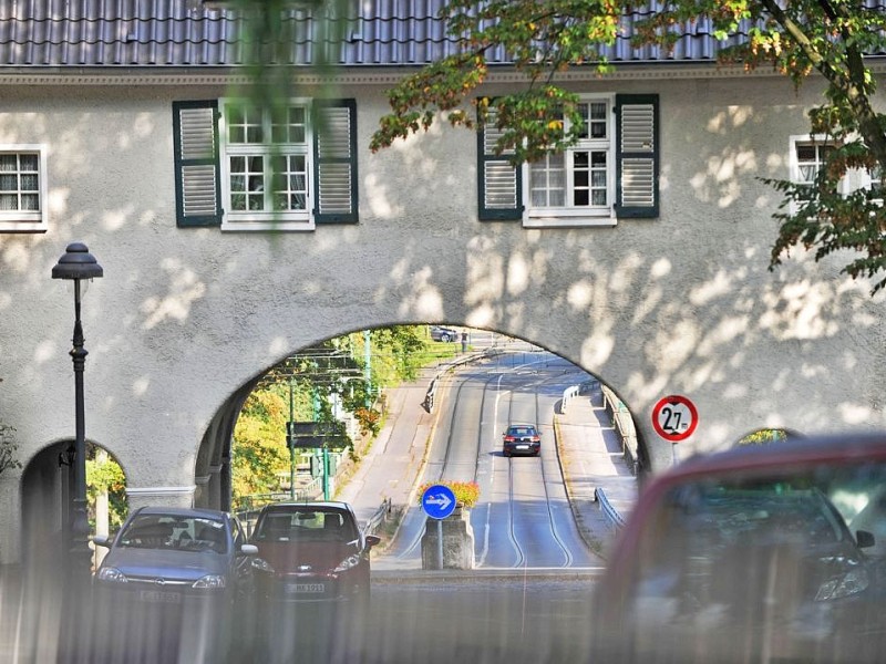 So ist der Blick von der Steilen Straße hinaus.