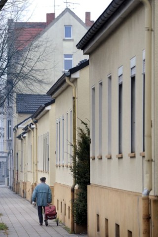 Die Zechensiedlung Flöz Dickebank in Gelsenkirchen-Ückendorf.