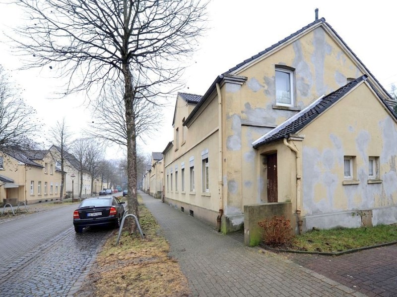 Die Zechensiedlung Flöz Dickebank in Gelsenkirchen-Ückendorf.