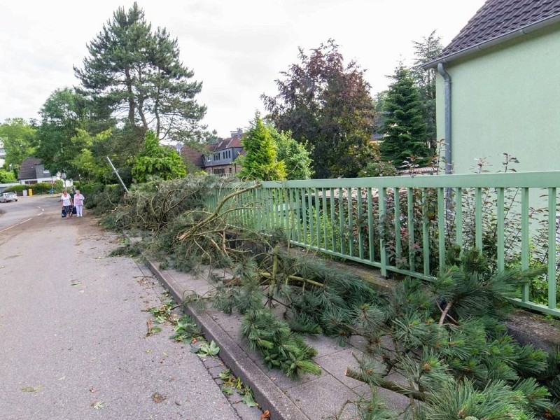 Essen Kettwig - Unwetter am Pfingstmontag - Sturmschäden - Rheinstraße - Foto: Reiner Worm / WAZ FotoPool