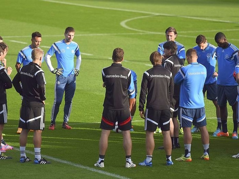 Abschlusstraining der Nationalmannschaft in Essen.